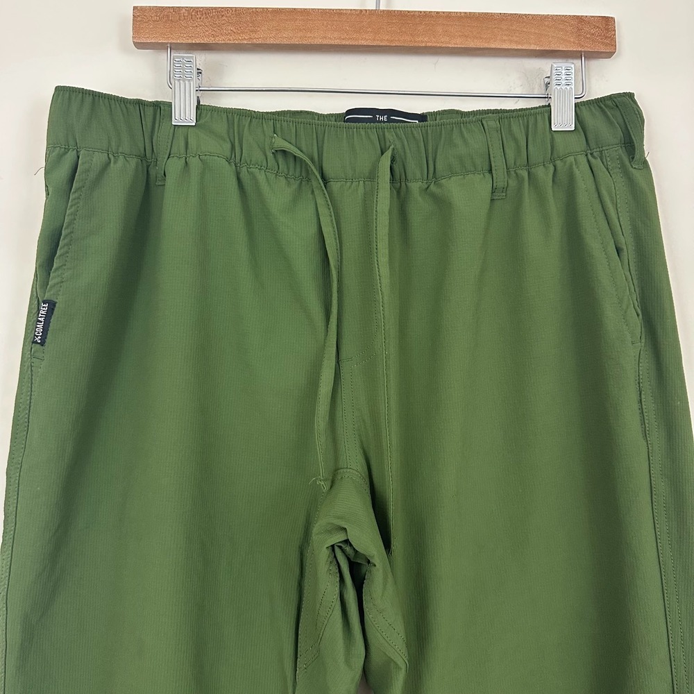 Coalatree Trailhead Adventure Pants Regular Green Ripstop Drawstring Mens L